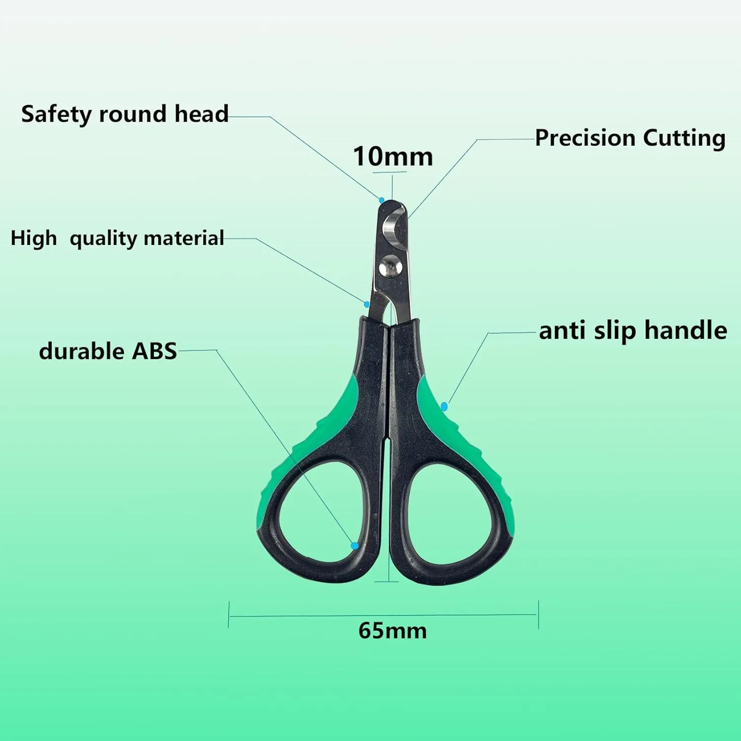 120pcs Black Cat Nail Caps with Nail Clipper Set, Cat Claw Caps with Nail Clipper Set, Pet Nail Clipper Covers for Cats with Adhesive and Applicators (M)