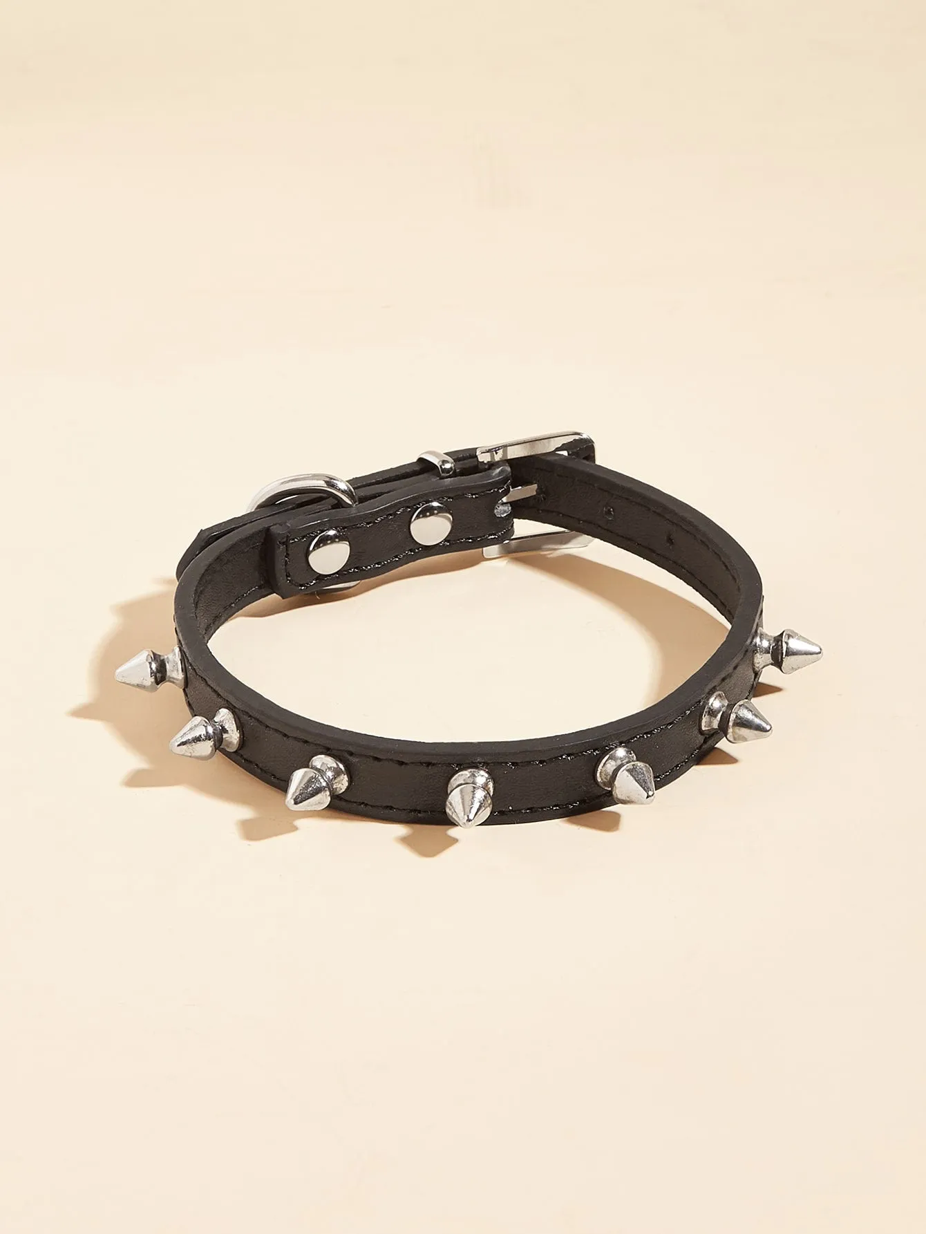 1pc Stud Decor Pet Collar
