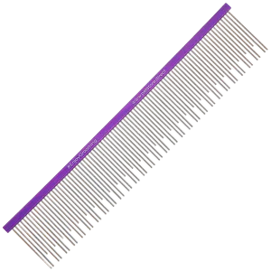 9″ Large Double Coat Deshedding Comb Purple by Petstore.Direct