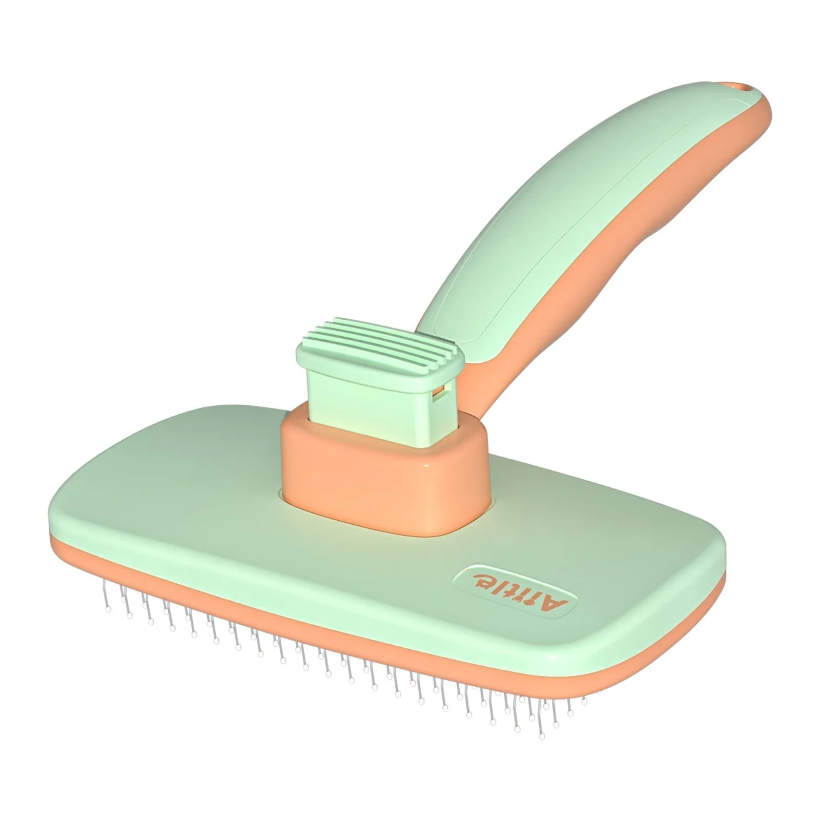 Aiitle Pet Self Cleaning Slicker Hair Brush Yellow