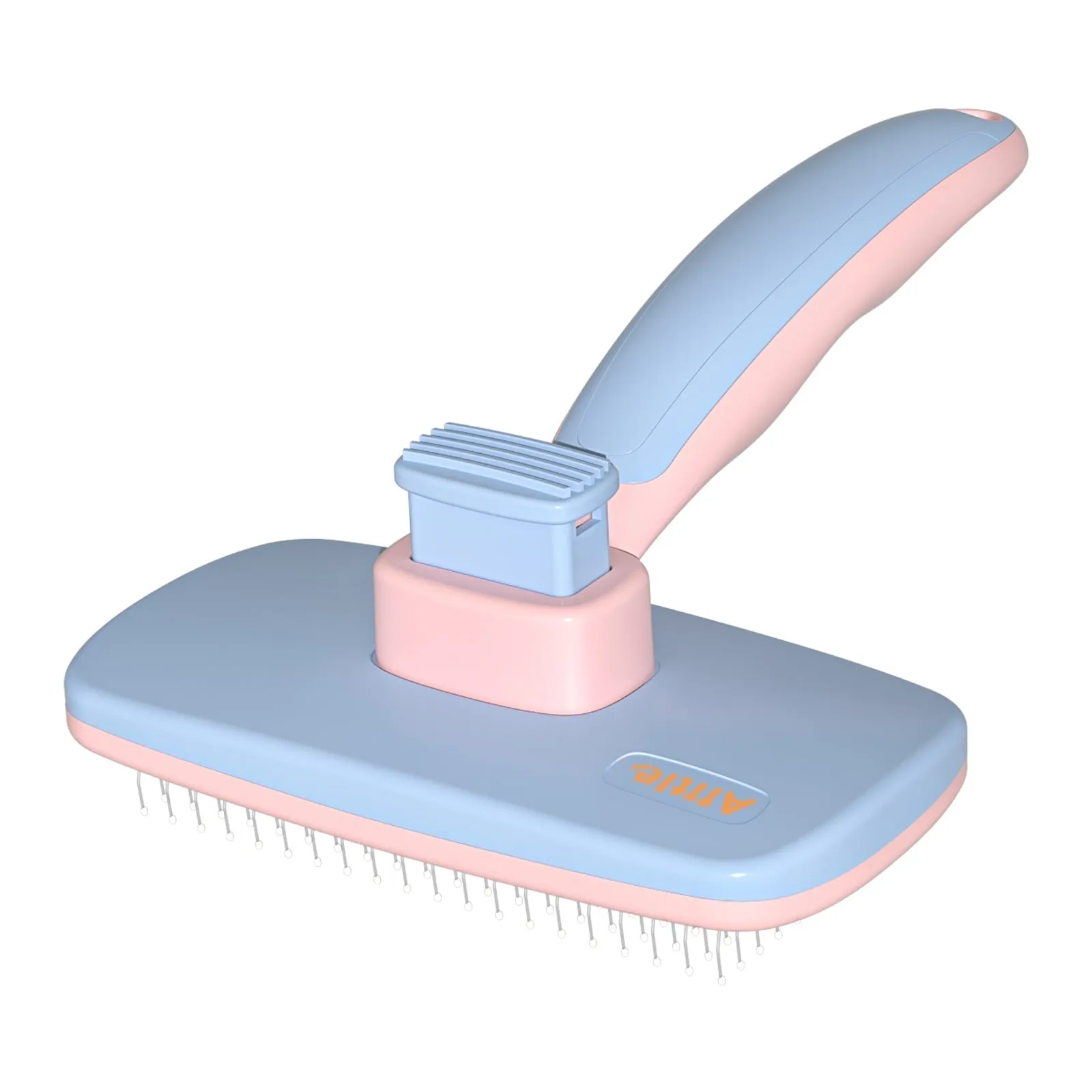 Aiitle Pet Self Cleaning Slicker Hair Brush Yellow
