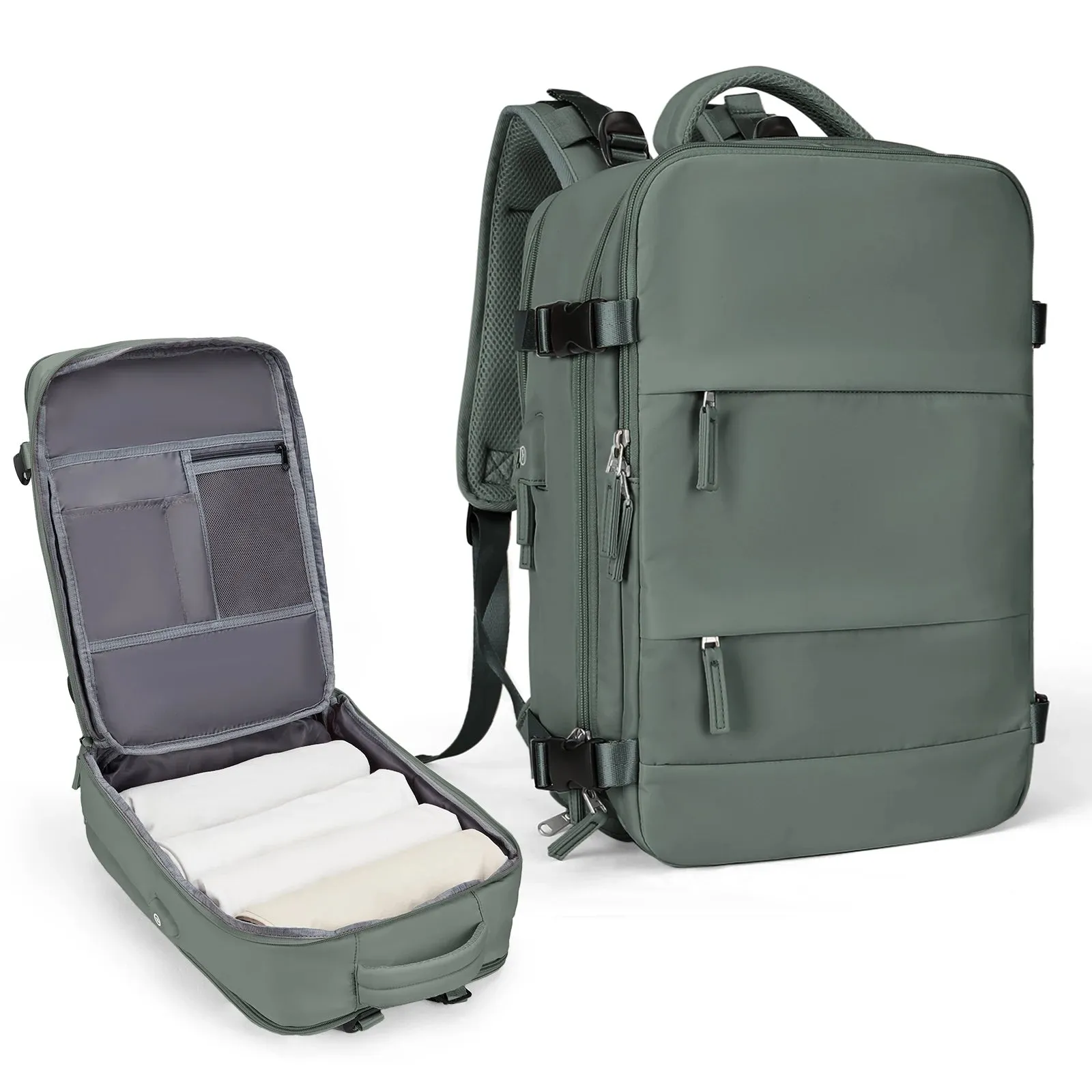 Airline-Approved Hiking Backpack - Waterproof Laptop Travel Pack