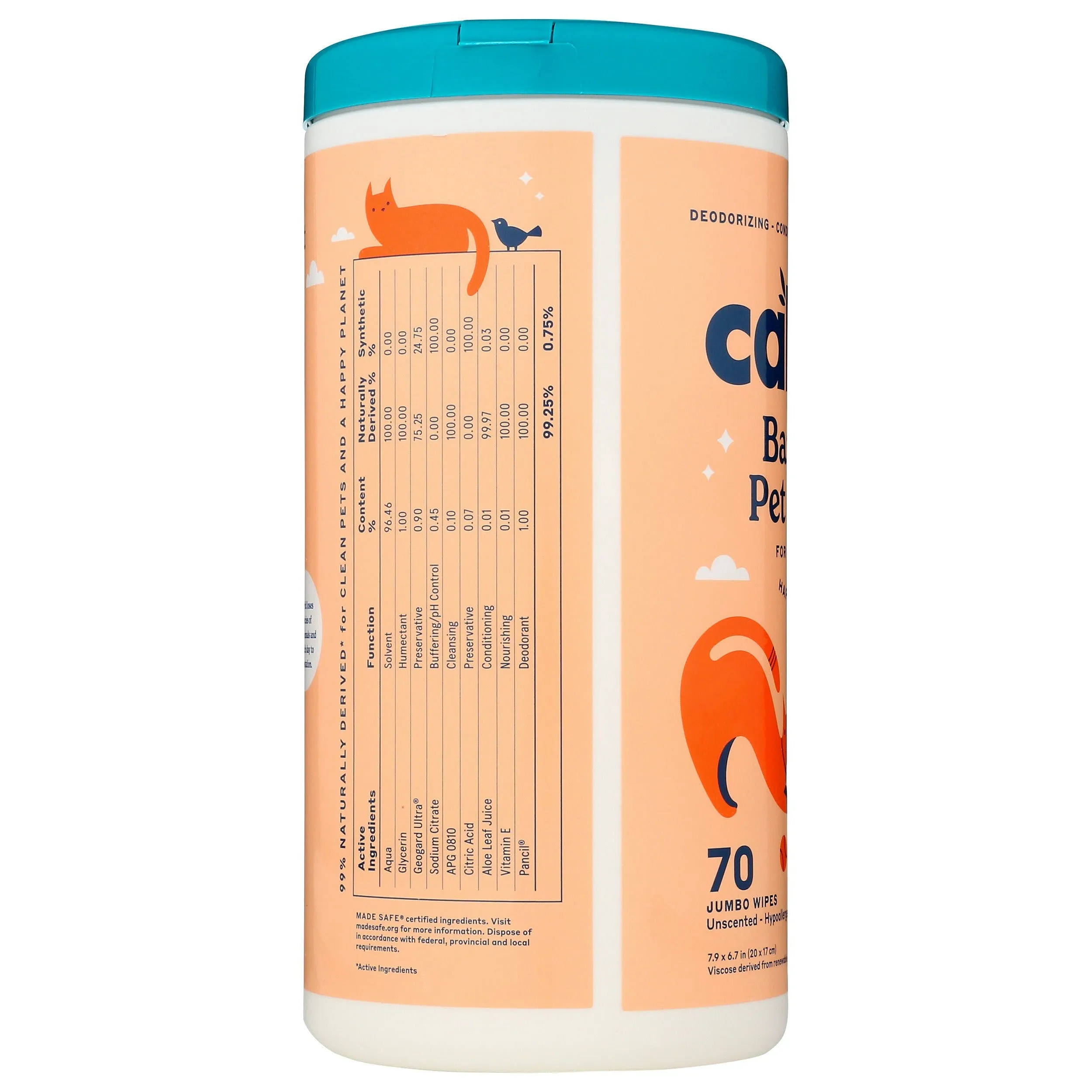 Bamboo Pet Wipes (70ct)
