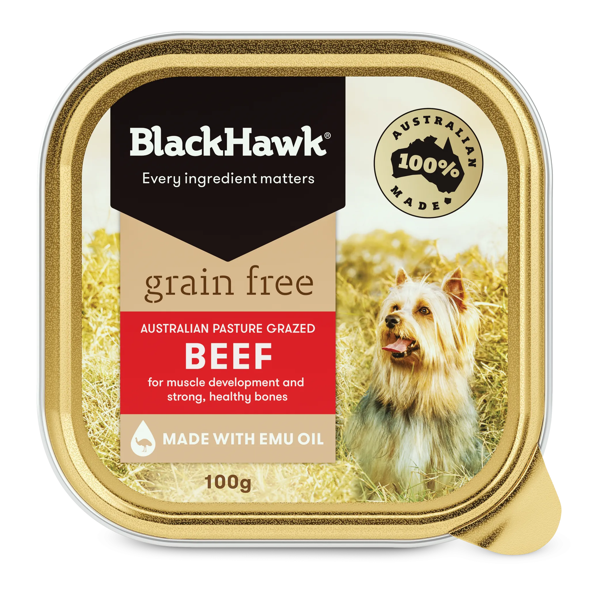 Black Hawk - Grain Free Beef Dog Wet Food (100g)