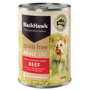 Black Hawk - Grain Free Beef Dog Wet Food (400g)