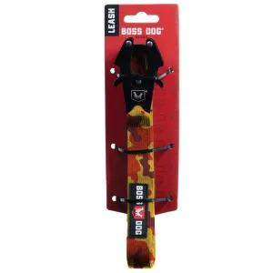 Boss Dog Tactical Dog Leash 4' x 1.25" Orange Camo