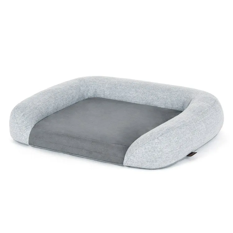 California Dreaming Memory Foam Lounger Pet Bed - Gray - Large