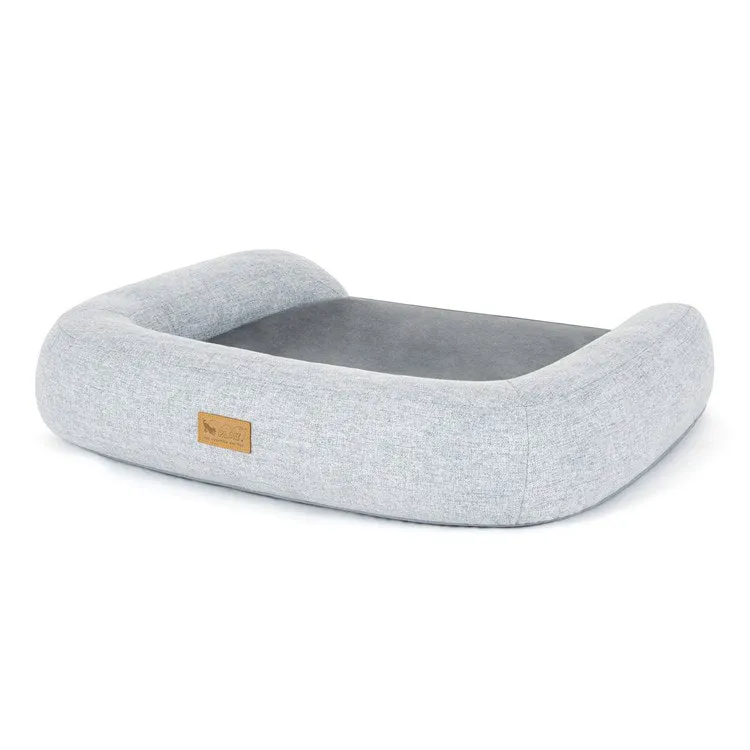 California Dreaming Memory Foam Lounger Pet Bed - Gray - Large