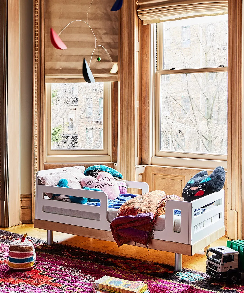 Classic Toddler Bed - White / Birch by Oeuf