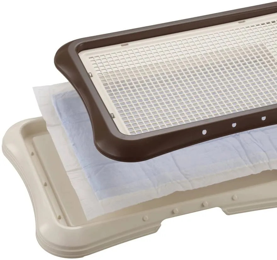 Dog Pee Pad Holder - Paw Trax Mesh Training Tray - Richell