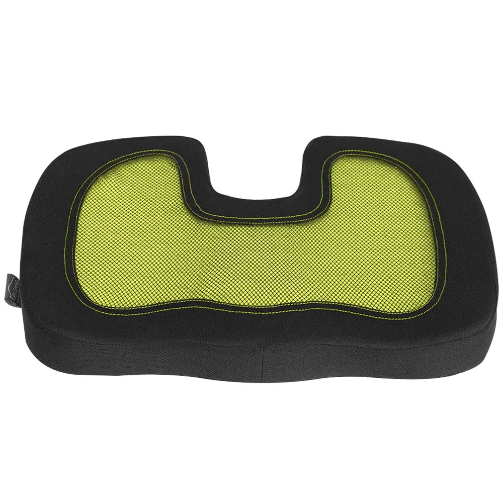 Ergonomic Cooling Gel Car Seat Cushion Yellow