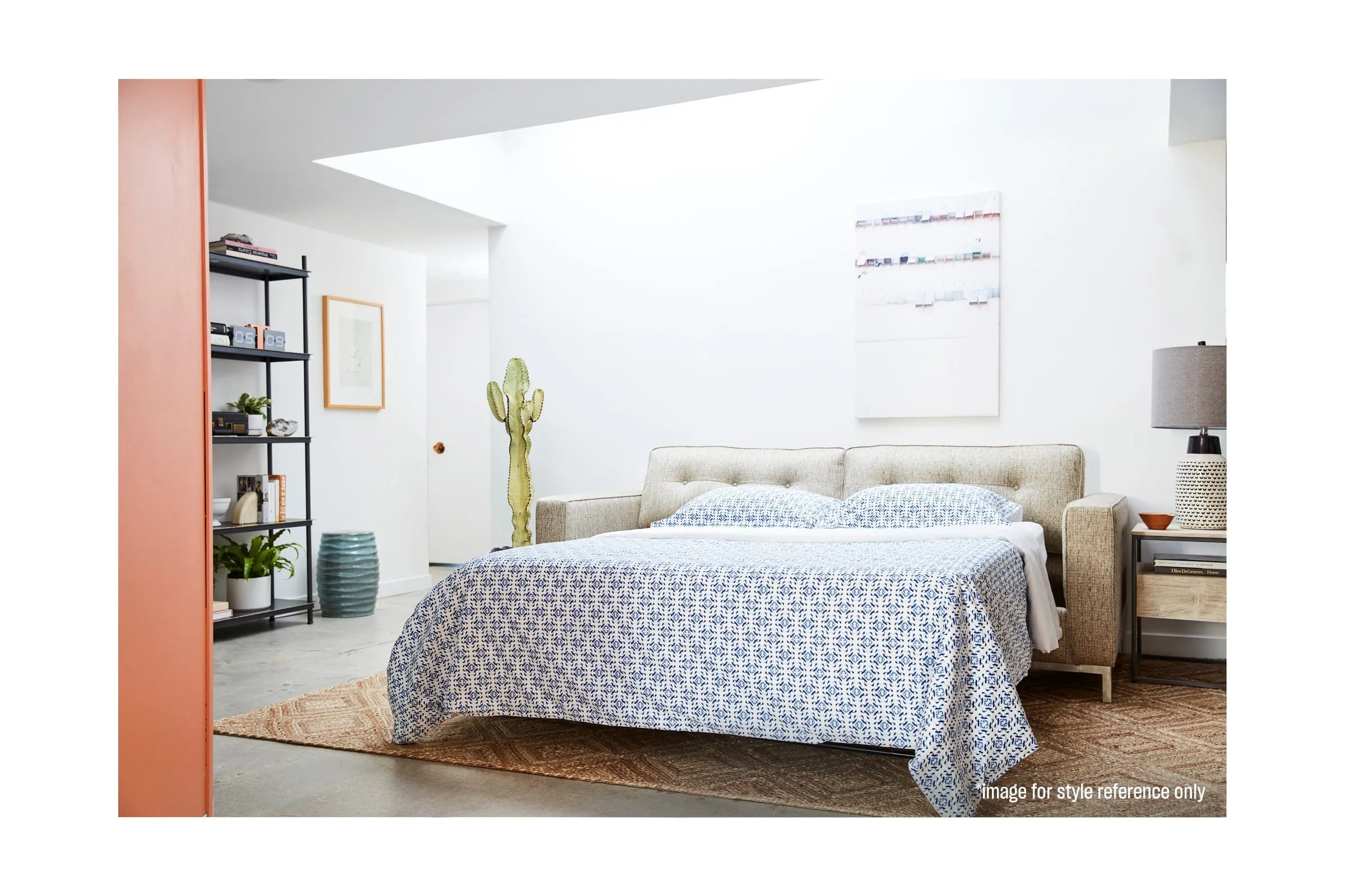 Fillmore Apartment Size Sleeper Sofa Bed :: Sleeper Option: Memory Foam Mattress