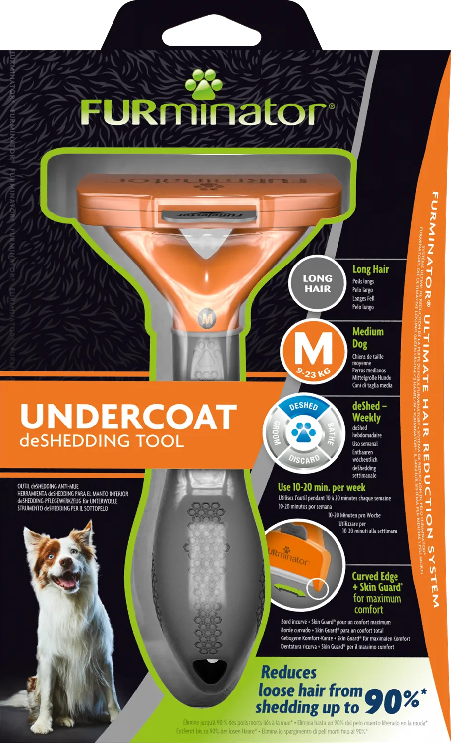 Furminator Undercoat Deshedding Tool For Long Haired Dogs