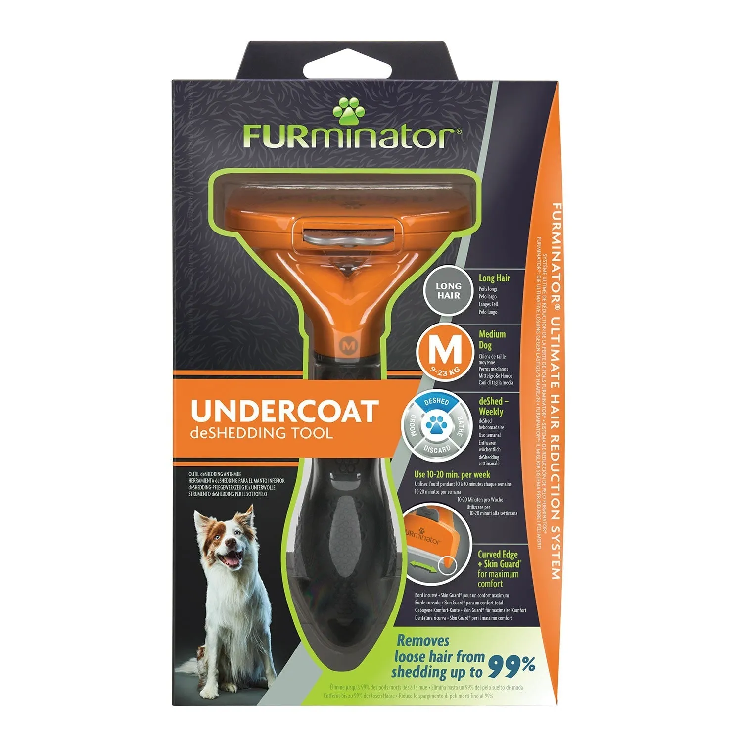 Furminator Undercoat Deshedding Tool For Long Haired Dogs
