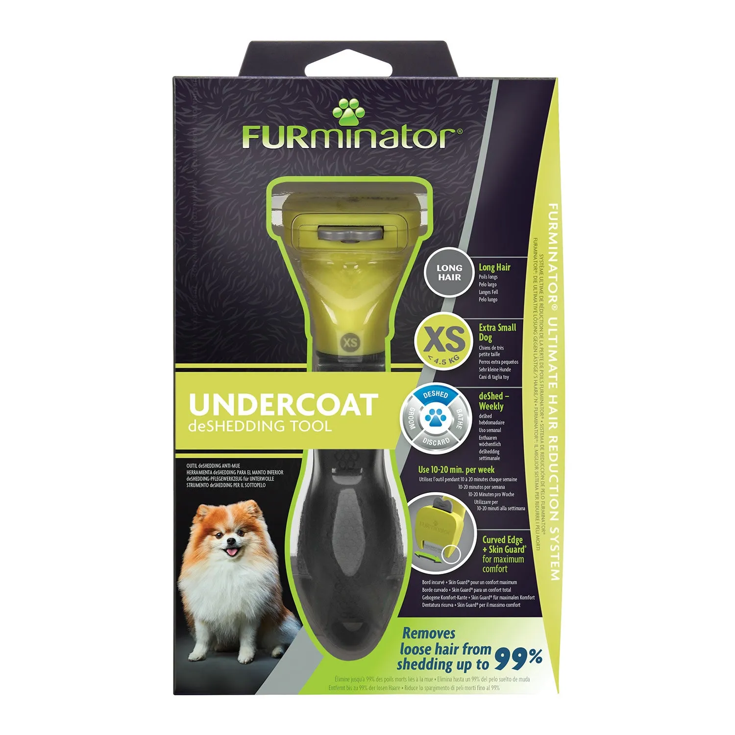 Furminator Undercoat Deshedding Tool For Long Haired Dogs