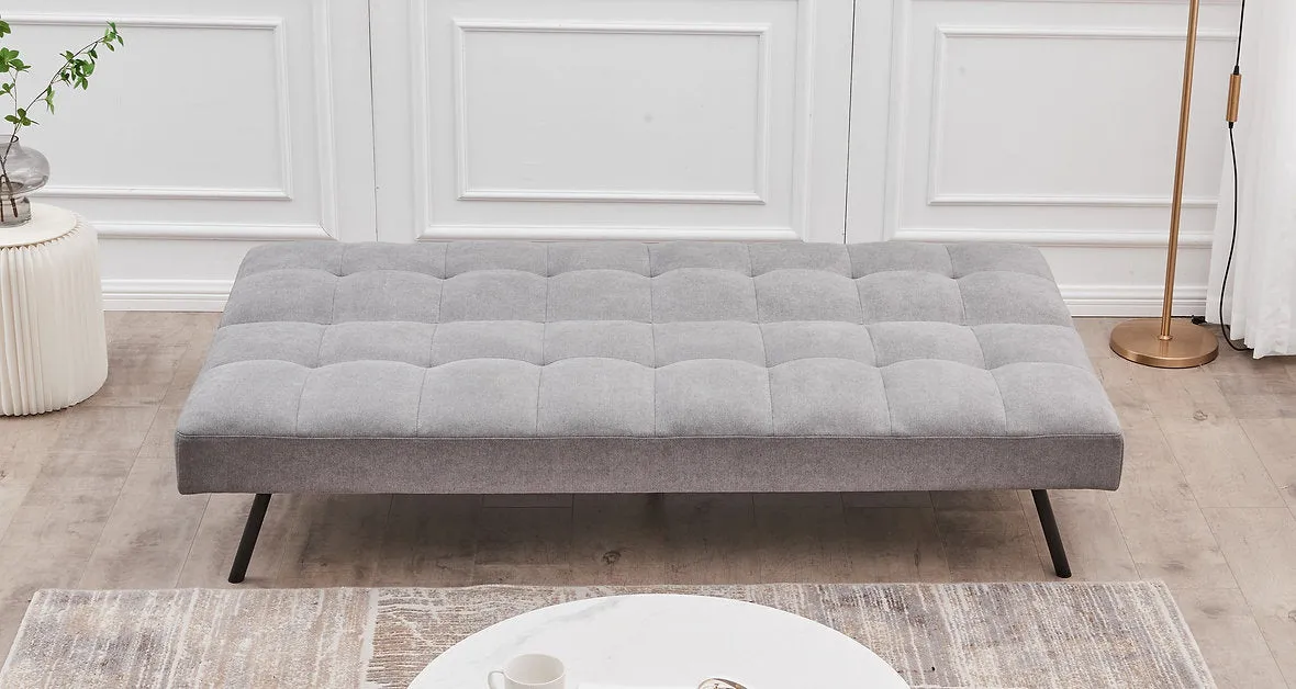 Grey Fabric Memory Foam Split Back & Seat Design Sofa Bed- Model #8080