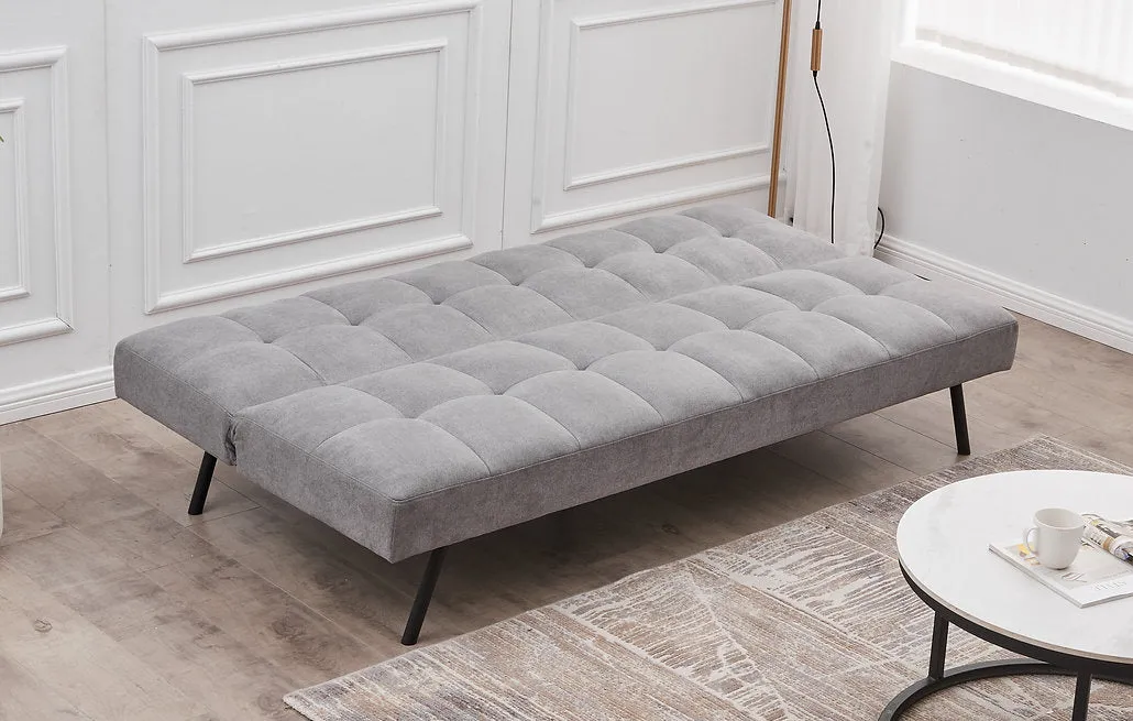 Grey Fabric Memory Foam Split Back & Seat Design Sofa Bed- Model #8080