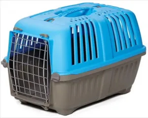 Midwest Spree Hard-Sided Travel Cat and Dog Kennel Carrier - Blue - 19" X 12.7" X 12.7" Inches