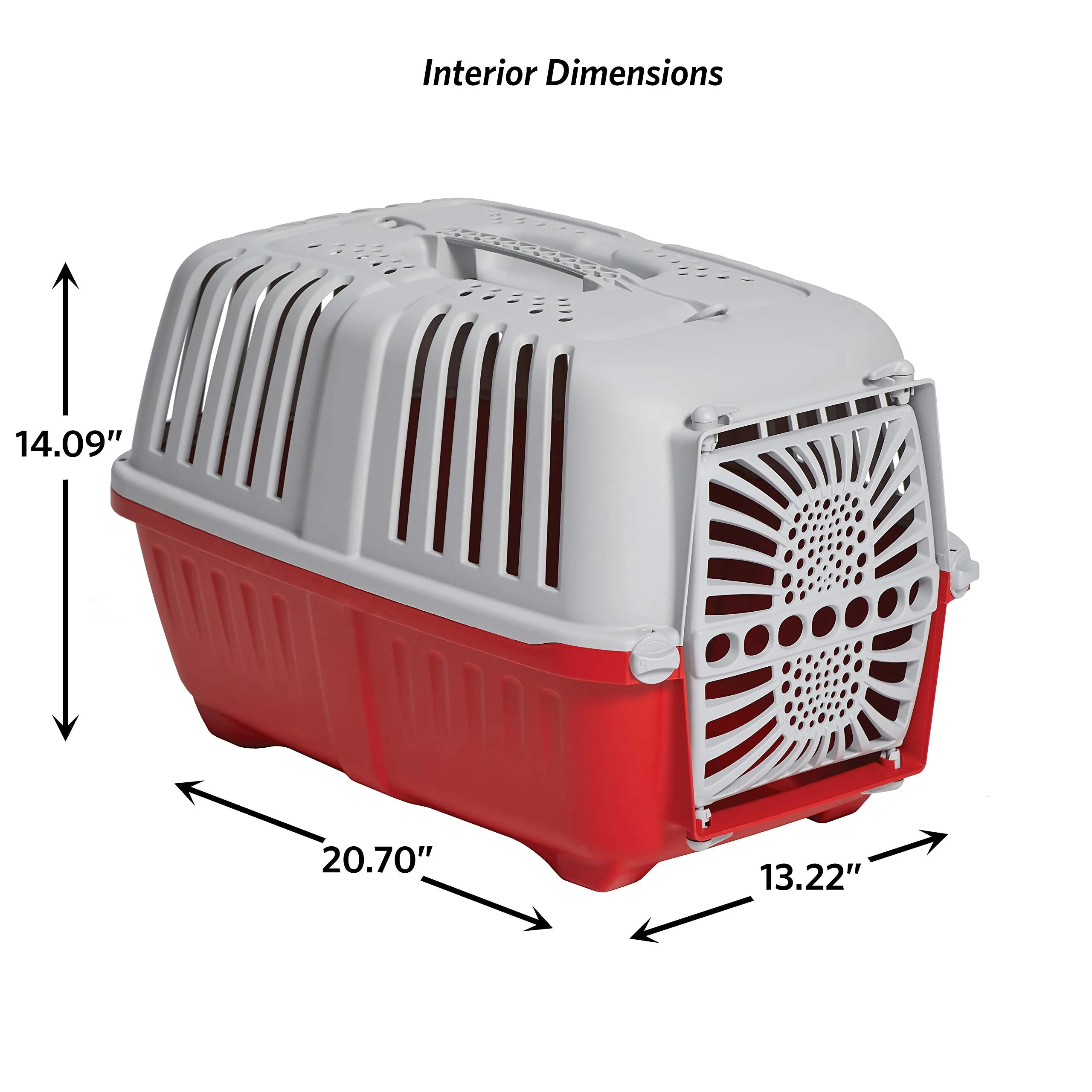 Midwest Spree Hard-Sided Travel Cat and Dog Kennel Carrier - Blue - 19" X 12.7" X 12.7" Inches