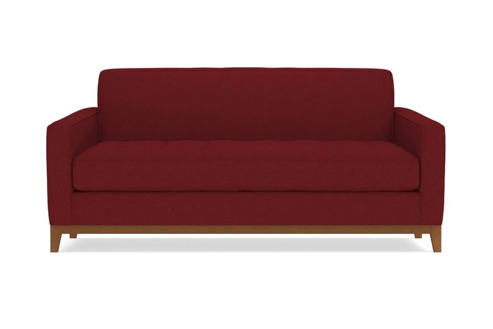 Monroe Drive Twin Size Sleeper Sofa :: Leg Finish: Pecan / Sleeper Option: Deluxe Innerspring Mattress