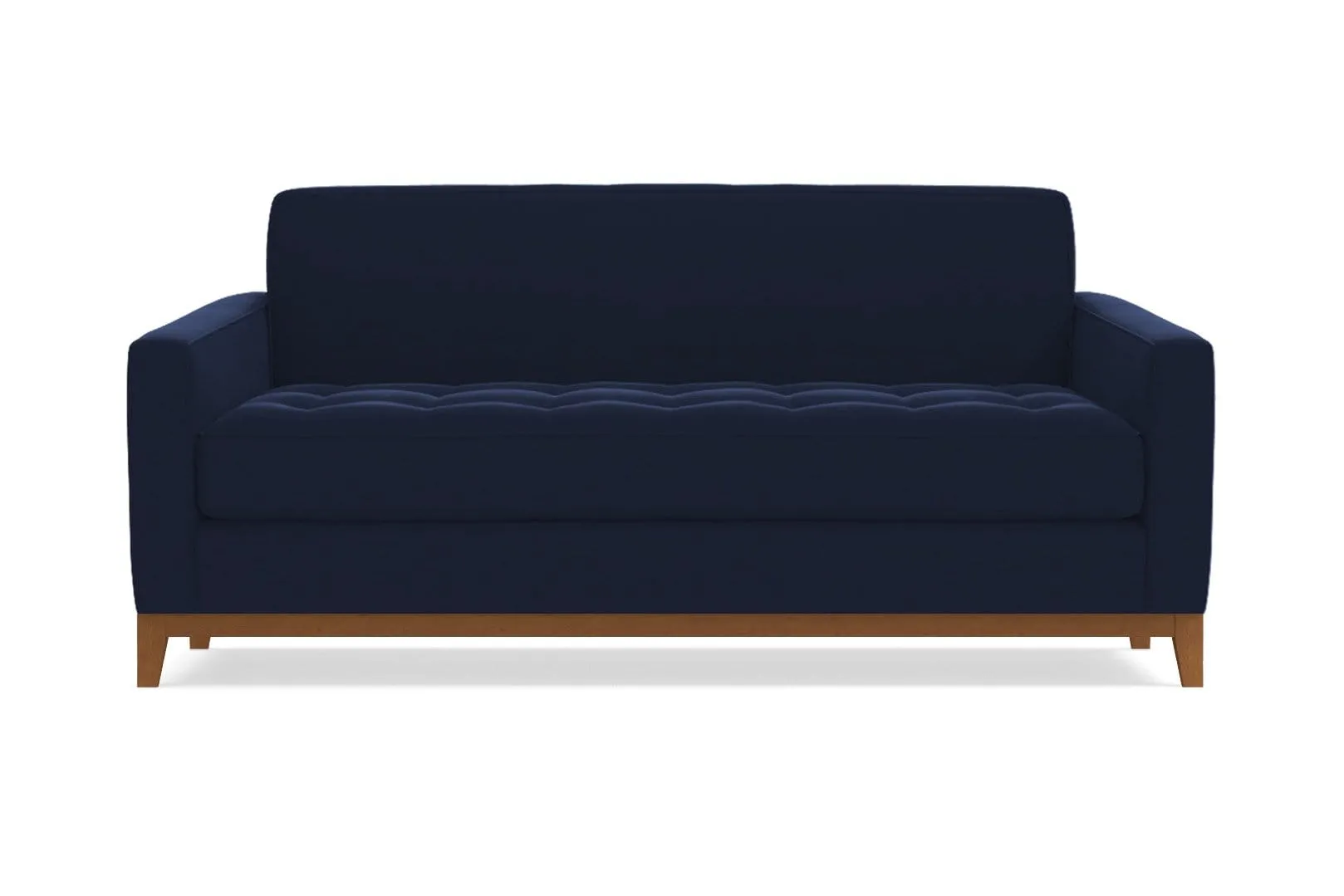 Monroe Drive Twin Size Sleeper Sofa :: Leg Finish: Pecan / Sleeper Option: Deluxe Innerspring Mattress