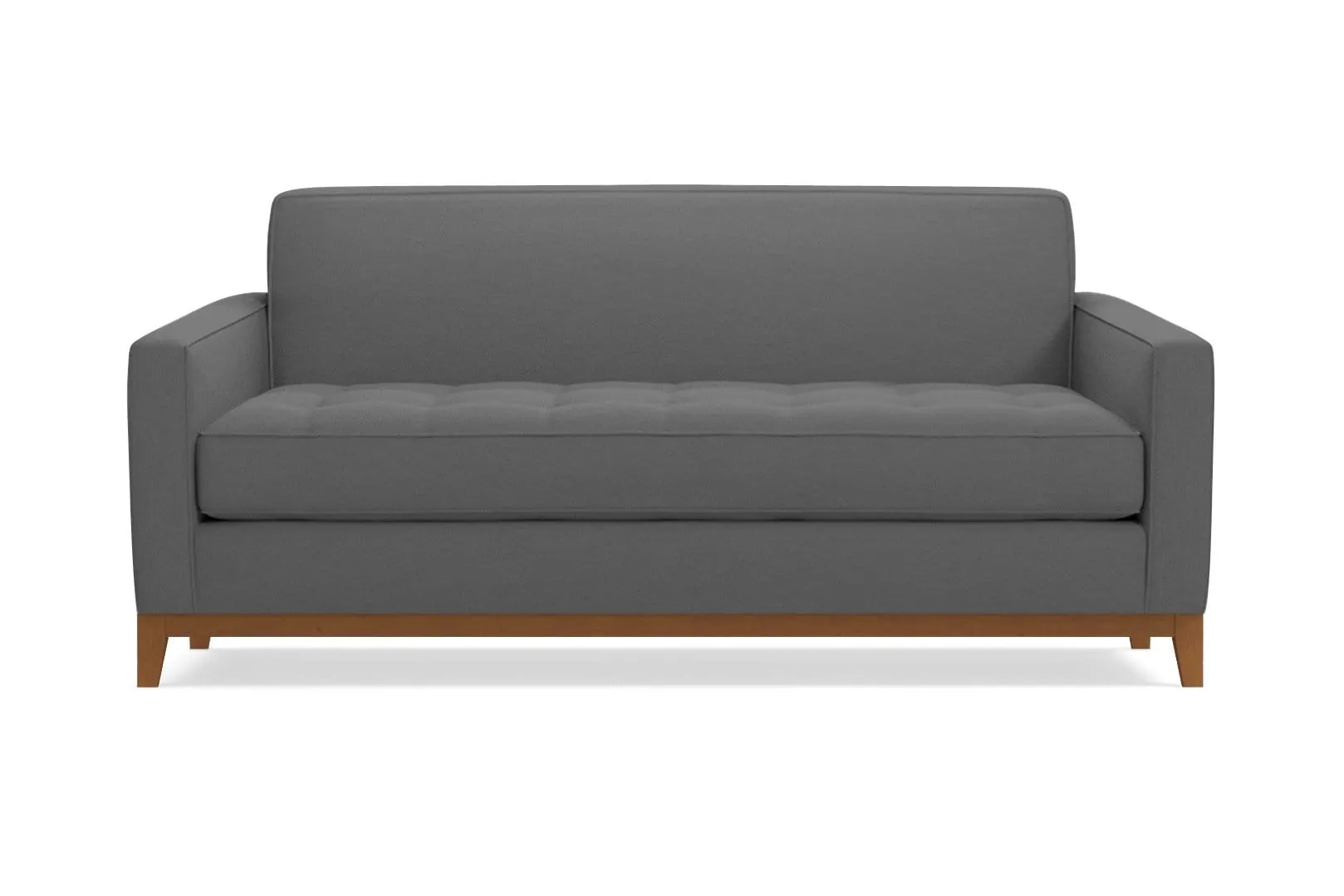 Monroe Drive Twin Size Sleeper Sofa :: Leg Finish: Pecan / Sleeper Option: Deluxe Innerspring Mattress