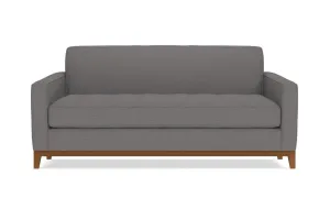 Monroe Drive Twin Size Sleeper Sofa :: Leg Finish: Pecan / Sleeper Option: Deluxe Innerspring Mattress