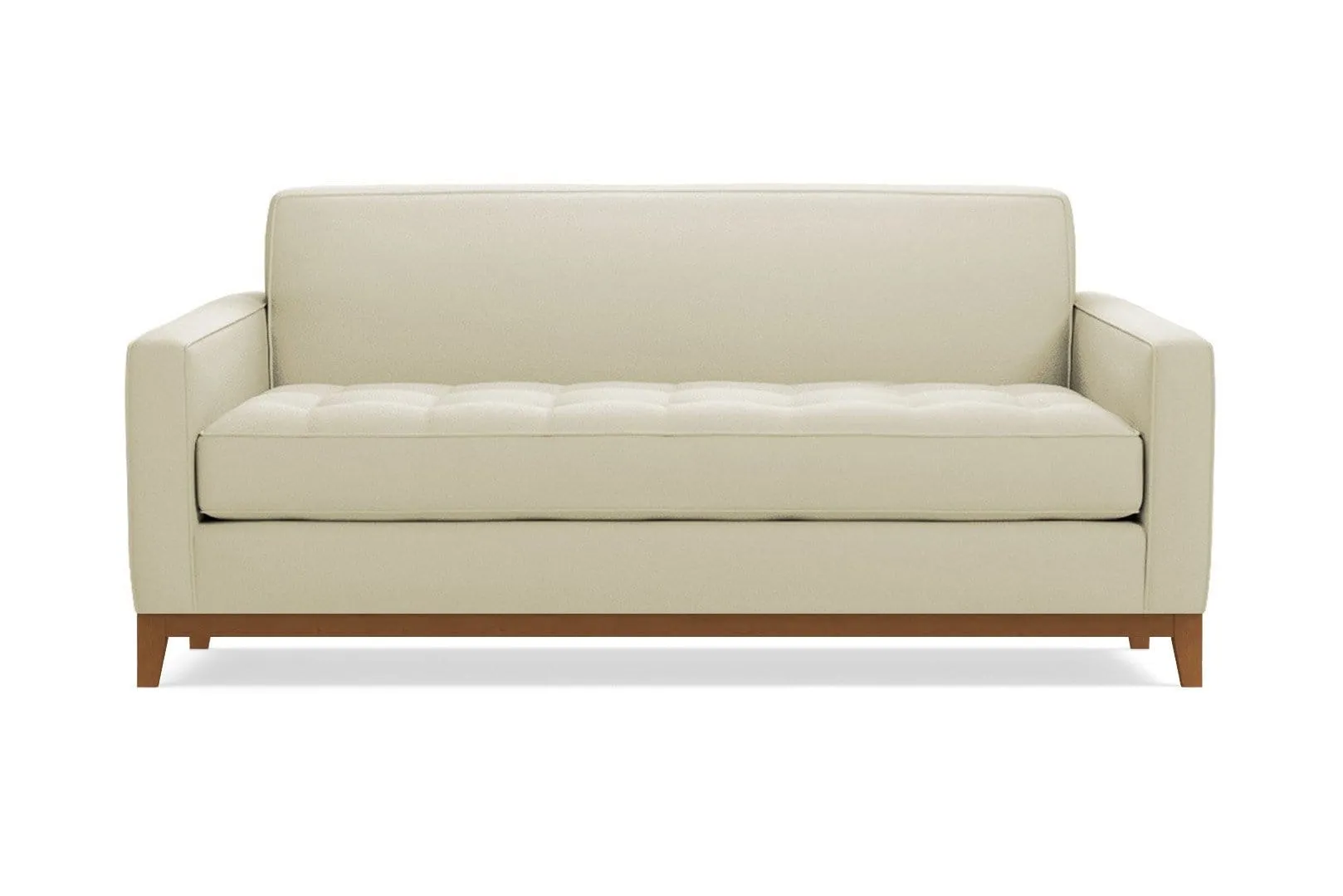 Monroe Drive Twin Size Sleeper Sofa :: Leg Finish: Pecan / Sleeper Option: Deluxe Innerspring Mattress