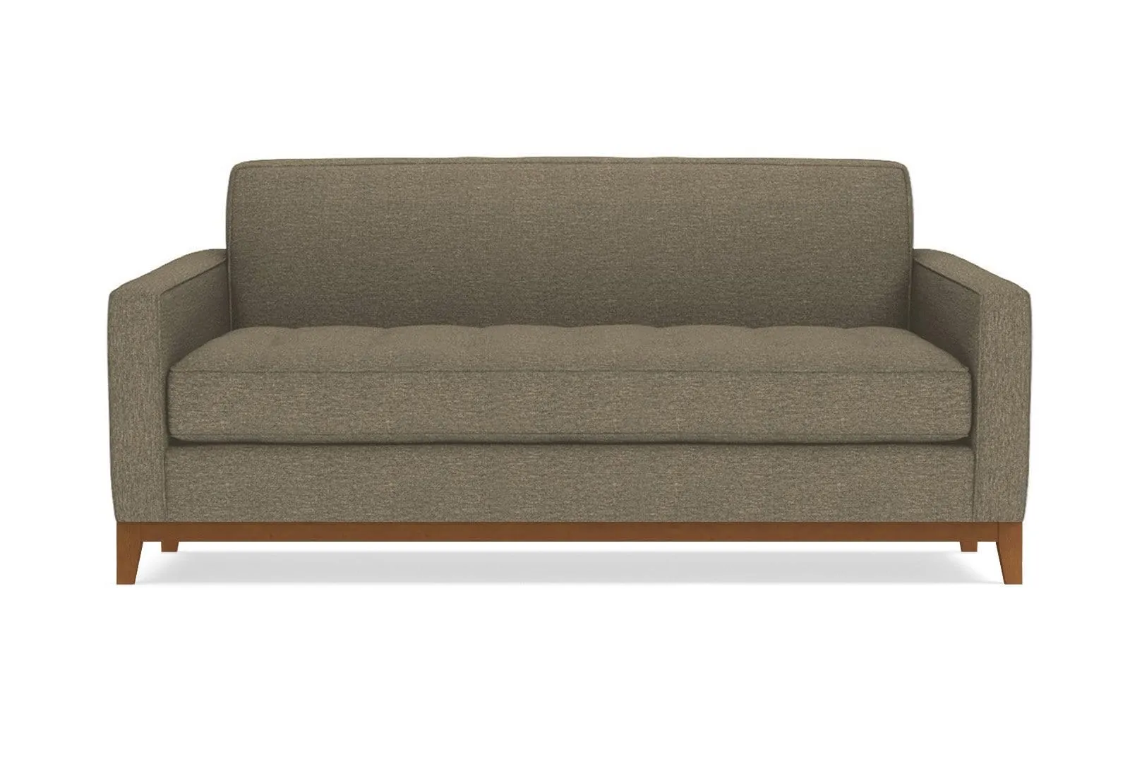 Monroe Drive Twin Size Sleeper Sofa :: Leg Finish: Pecan / Sleeper Option: Deluxe Innerspring Mattress