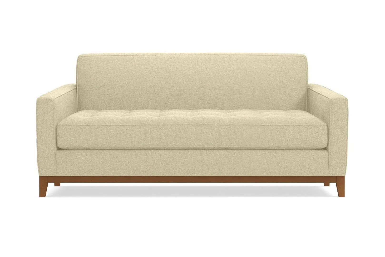 Monroe Drive Twin Size Sleeper Sofa :: Leg Finish: Pecan / Sleeper Option: Deluxe Innerspring Mattress