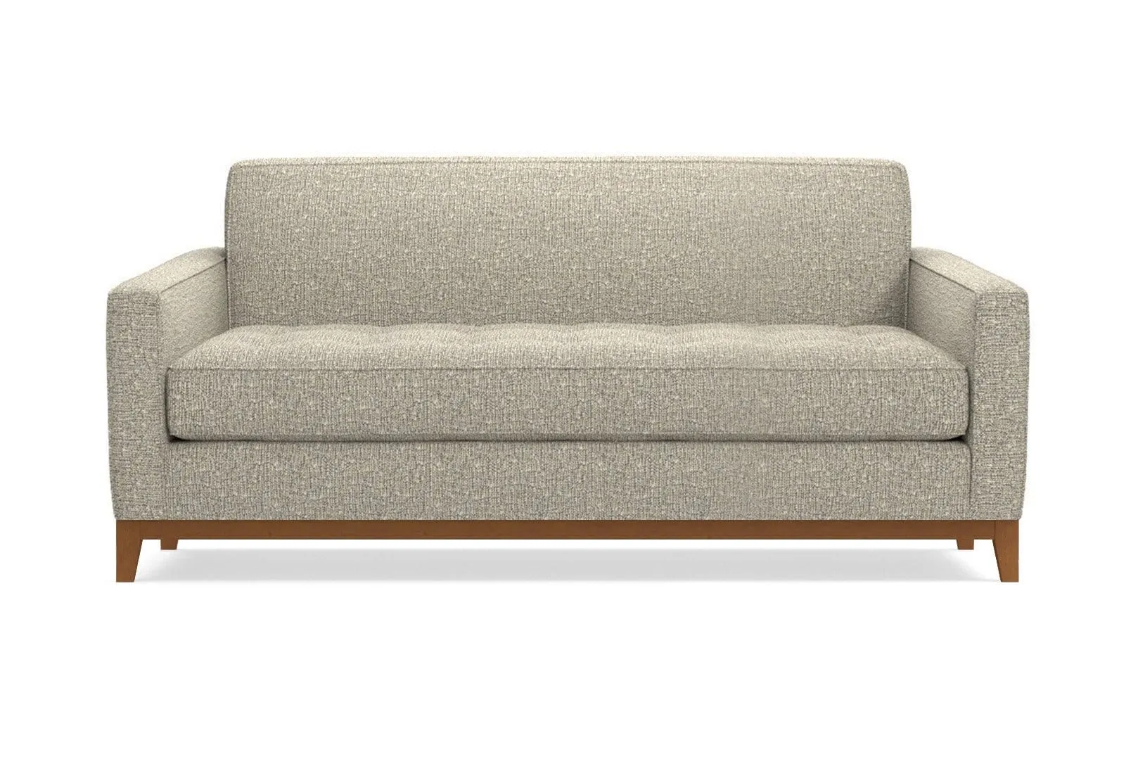 Monroe Drive Twin Size Sleeper Sofa :: Leg Finish: Pecan / Sleeper Option: Deluxe Innerspring Mattress