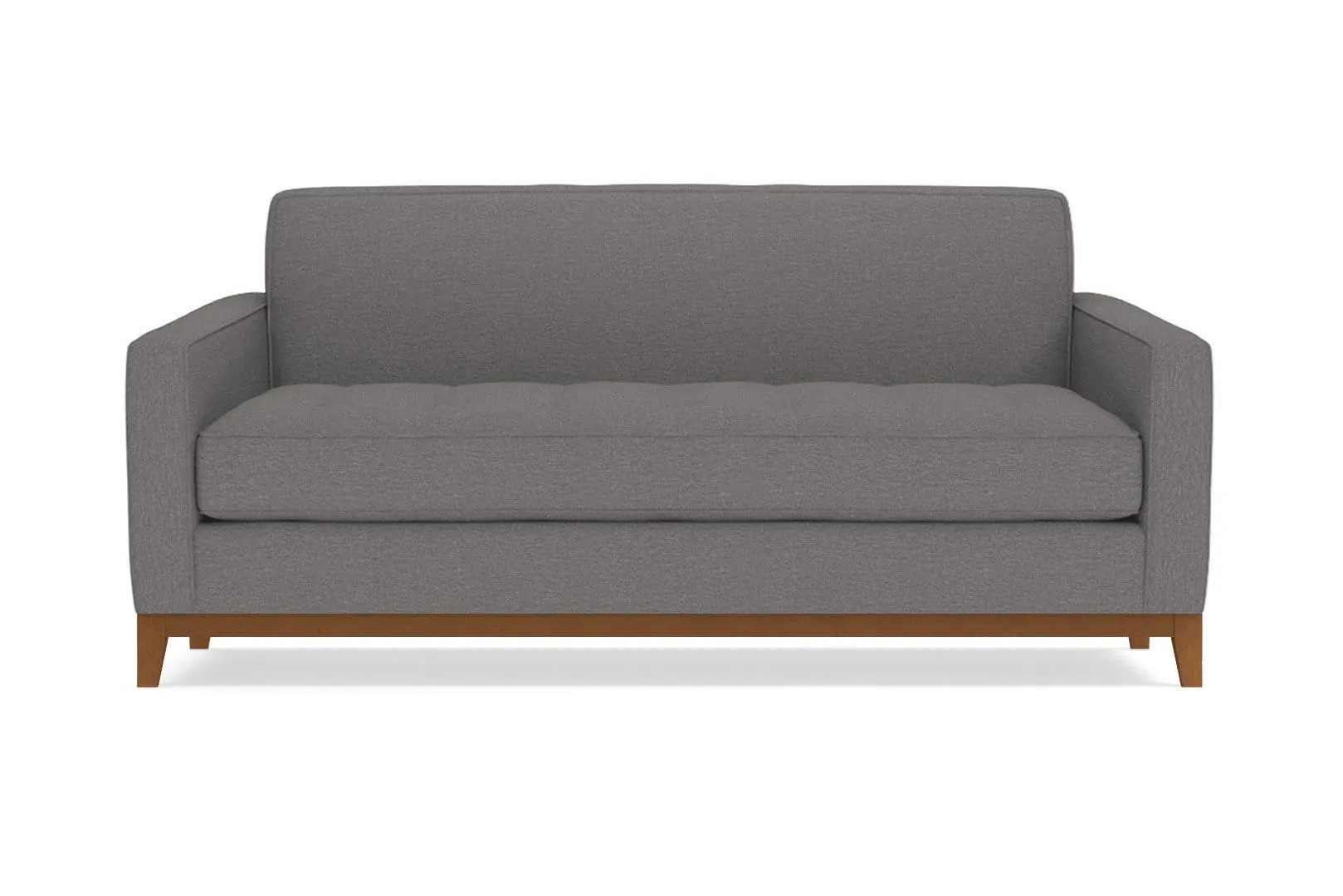 Monroe Drive Twin Size Sleeper Sofa :: Leg Finish: Pecan / Sleeper Option: Deluxe Innerspring Mattress