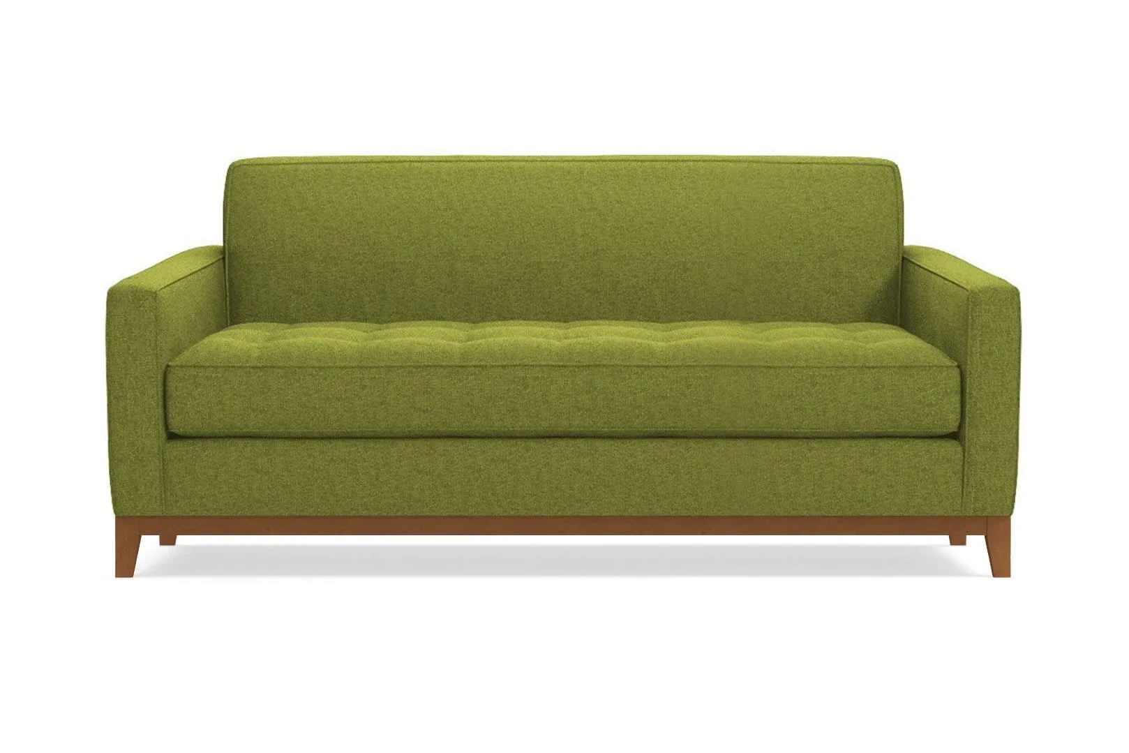 Monroe Drive Twin Size Sleeper Sofa :: Leg Finish: Pecan / Sleeper Option: Deluxe Innerspring Mattress