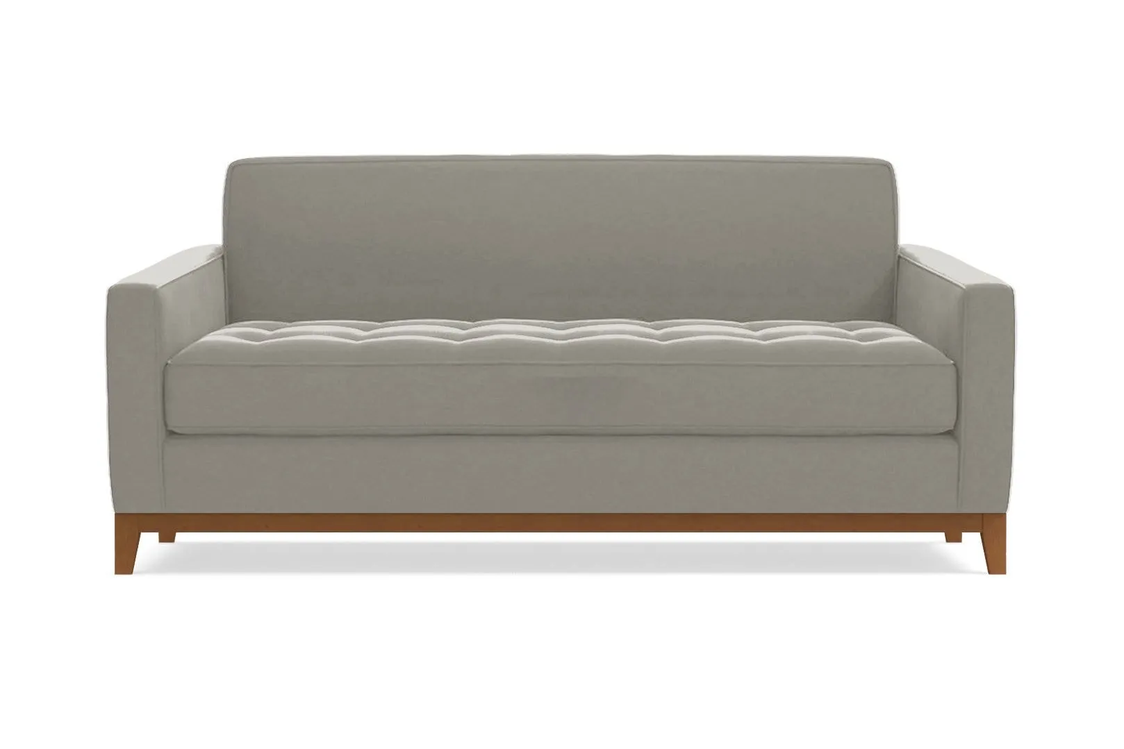 Monroe Drive Twin Size Sleeper Sofa :: Leg Finish: Pecan / Sleeper Option: Deluxe Innerspring Mattress