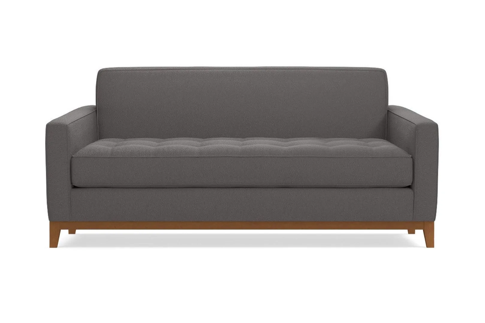 Monroe Drive Twin Size Sleeper Sofa :: Leg Finish: Pecan / Sleeper Option: Deluxe Innerspring Mattress