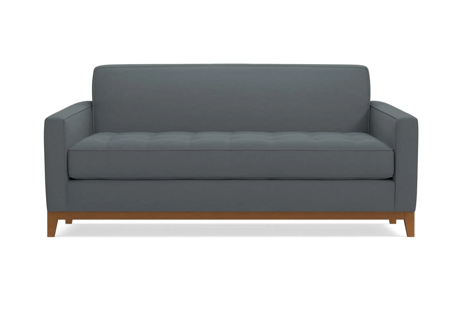Monroe Drive Twin Size Sleeper Sofa :: Leg Finish: Pecan / Sleeper Option: Deluxe Innerspring Mattress