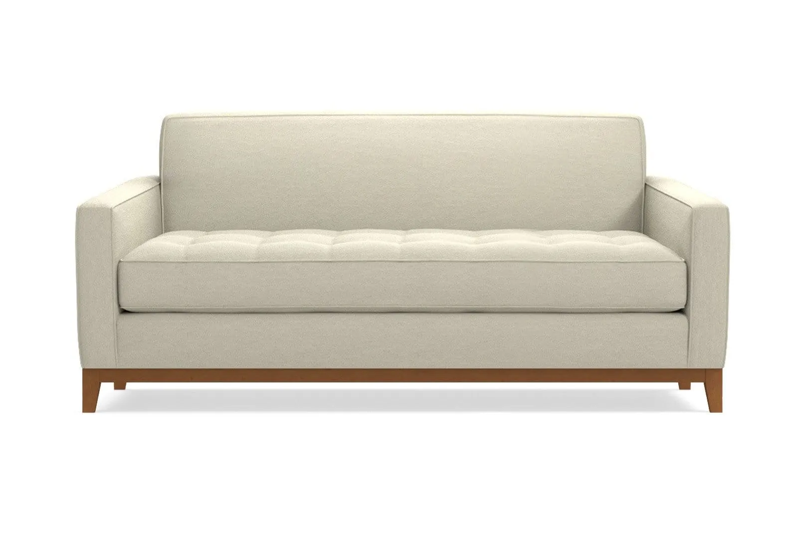 Monroe Drive Twin Size Sleeper Sofa :: Leg Finish: Pecan / Sleeper Option: Deluxe Innerspring Mattress