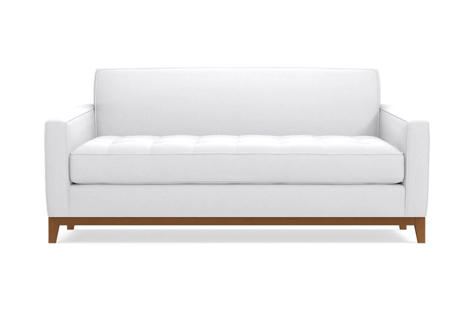 Monroe Drive Twin Size Sleeper Sofa :: Leg Finish: Pecan / Sleeper Option: Deluxe Innerspring Mattress