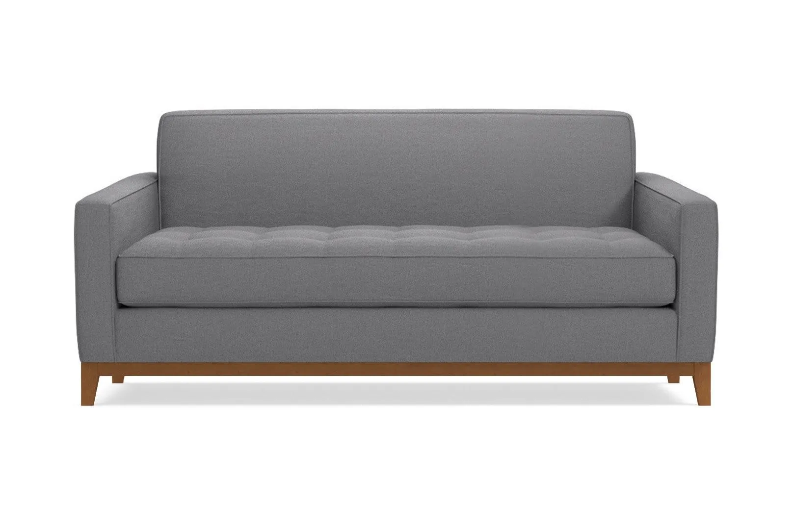 Monroe Drive Twin Size Sleeper Sofa :: Leg Finish: Pecan / Sleeper Option: Deluxe Innerspring Mattress