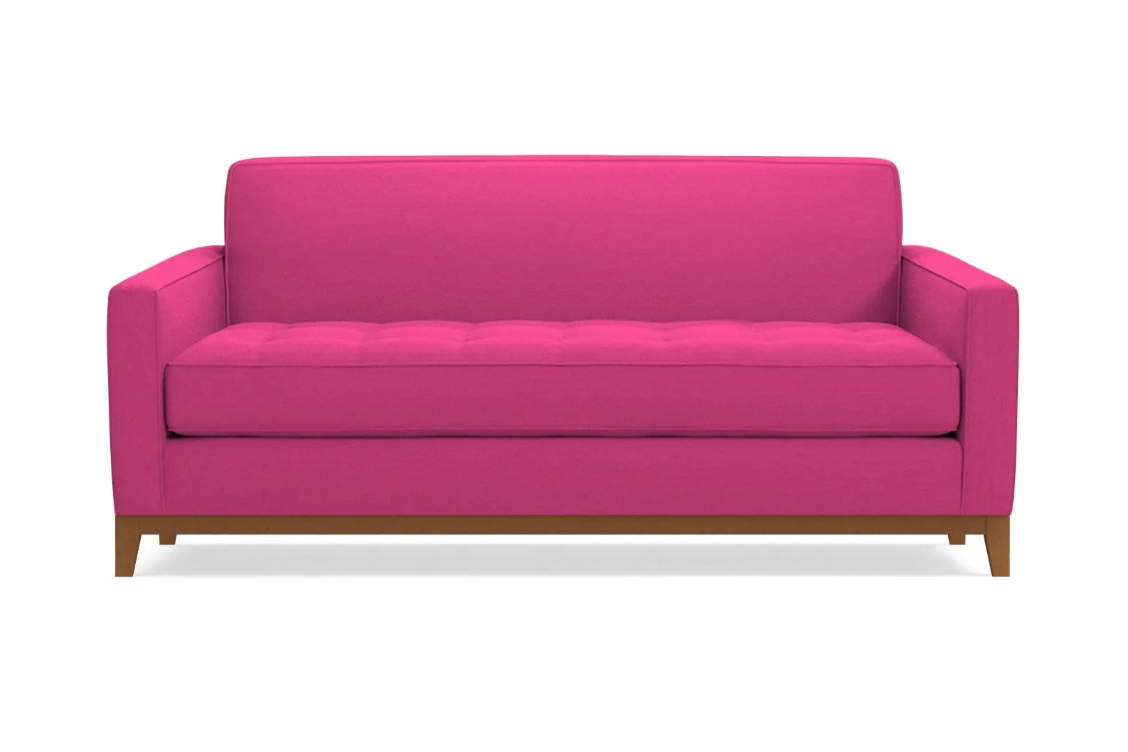 Monroe Drive Twin Size Sleeper Sofa :: Leg Finish: Pecan / Sleeper Option: Deluxe Innerspring Mattress