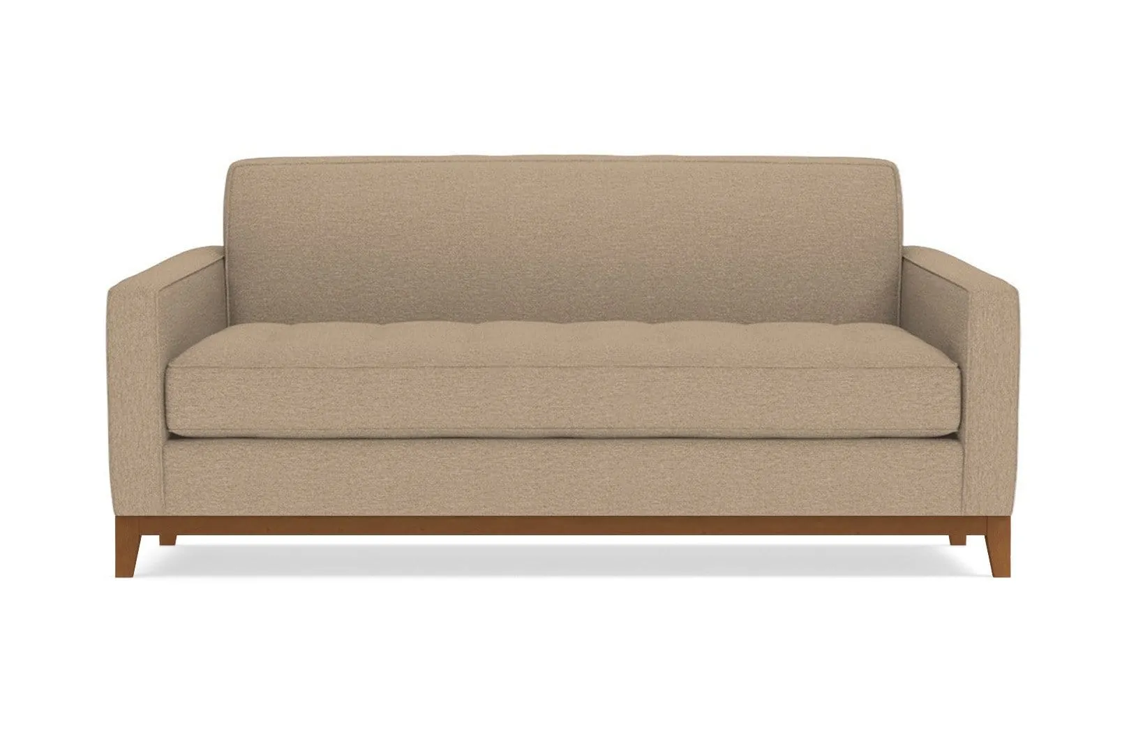 Monroe Drive Twin Size Sleeper Sofa :: Leg Finish: Pecan / Sleeper Option: Deluxe Innerspring Mattress