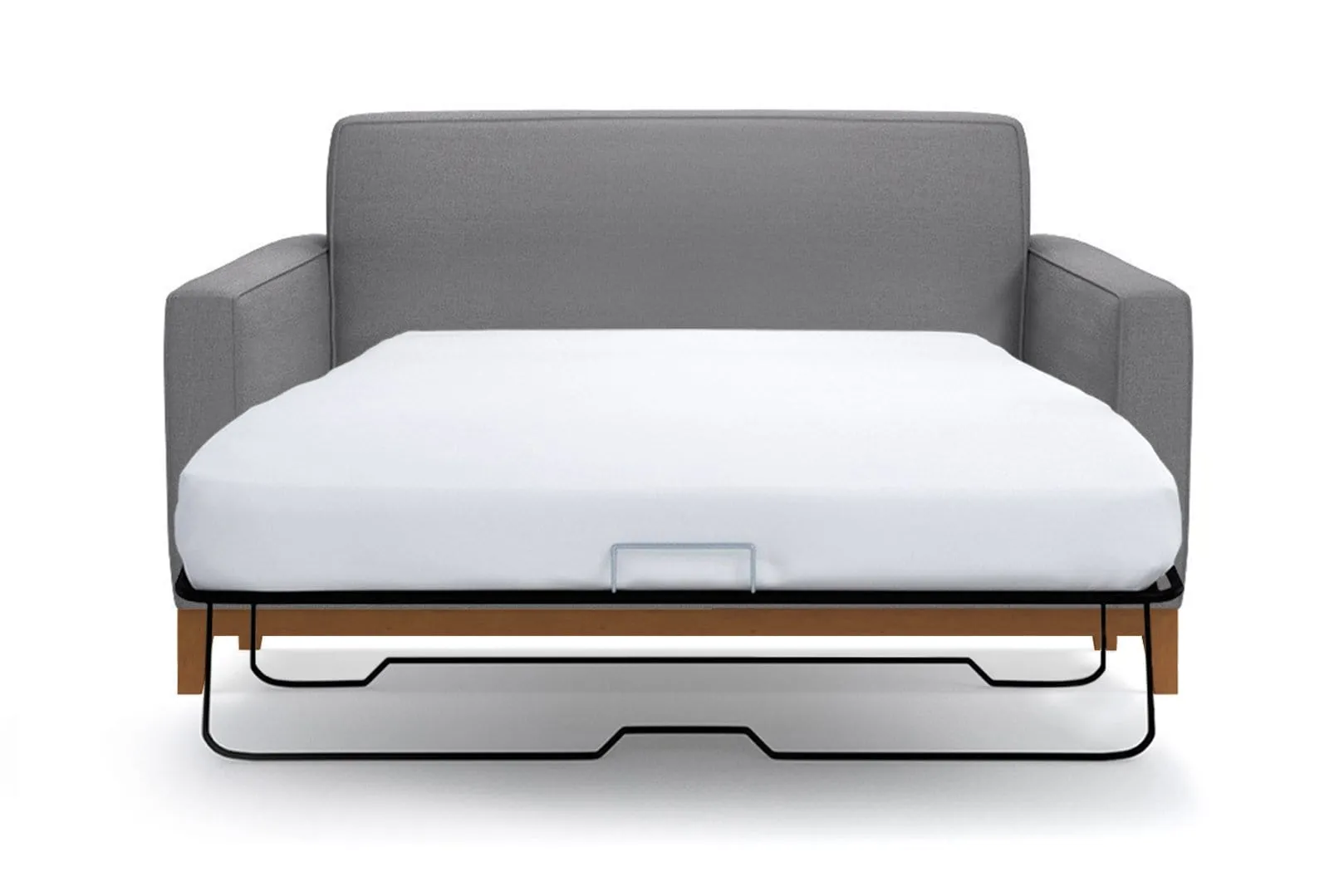 Monroe Drive Twin Size Sleeper Sofa :: Leg Finish: Pecan / Sleeper Option: Deluxe Innerspring Mattress