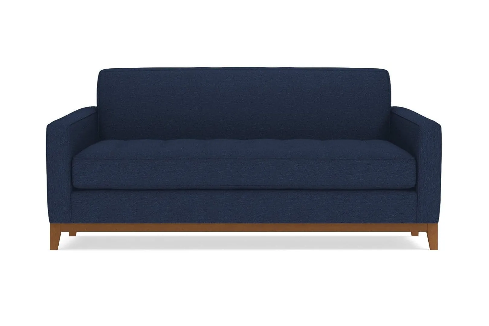 Monroe Drive Twin Size Sleeper Sofa :: Leg Finish: Pecan / Sleeper Option: Deluxe Innerspring Mattress