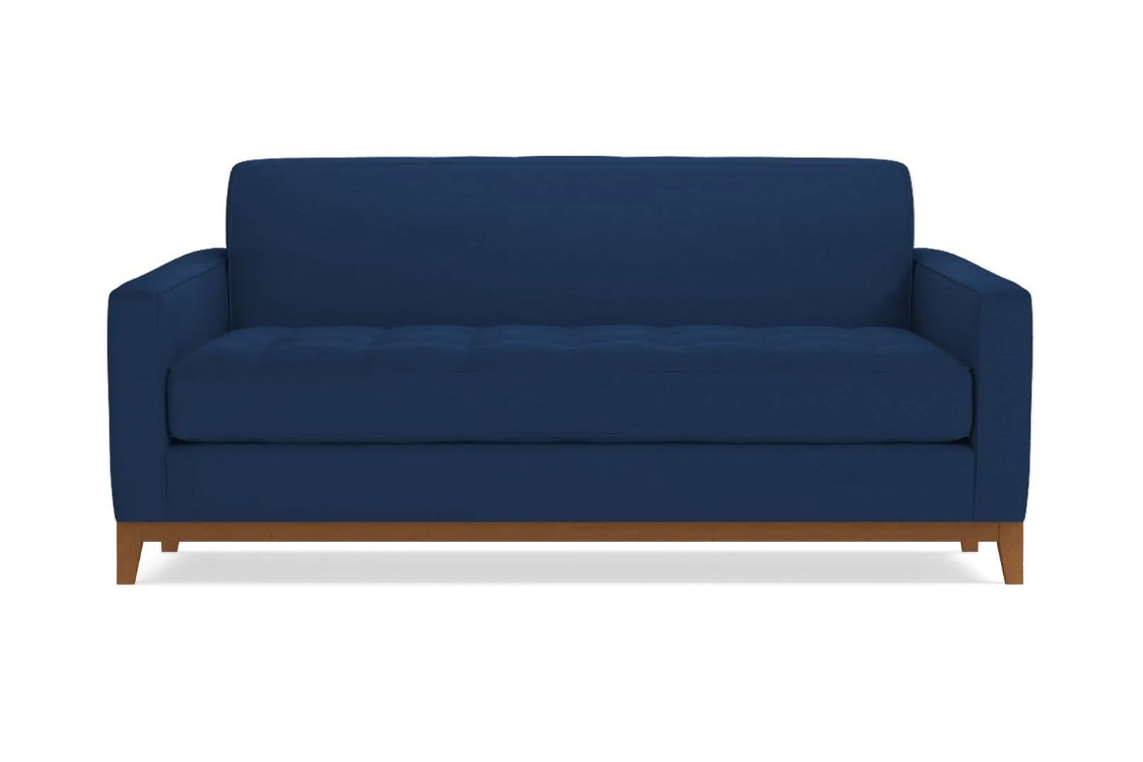 Monroe Drive Twin Size Sleeper Sofa :: Leg Finish: Pecan / Sleeper Option: Deluxe Innerspring Mattress