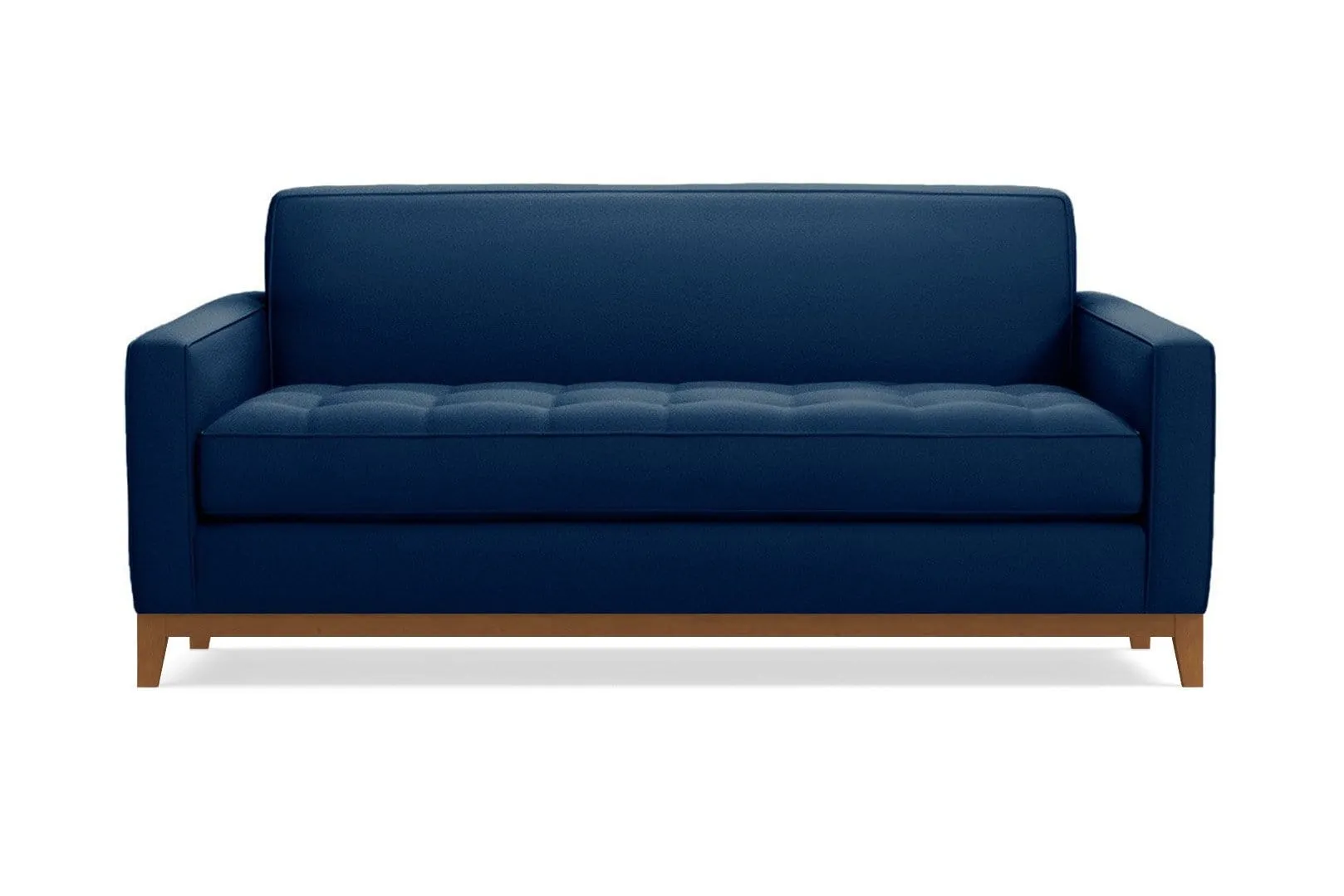 Monroe Drive Twin Size Sleeper Sofa :: Leg Finish: Pecan / Sleeper Option: Deluxe Innerspring Mattress