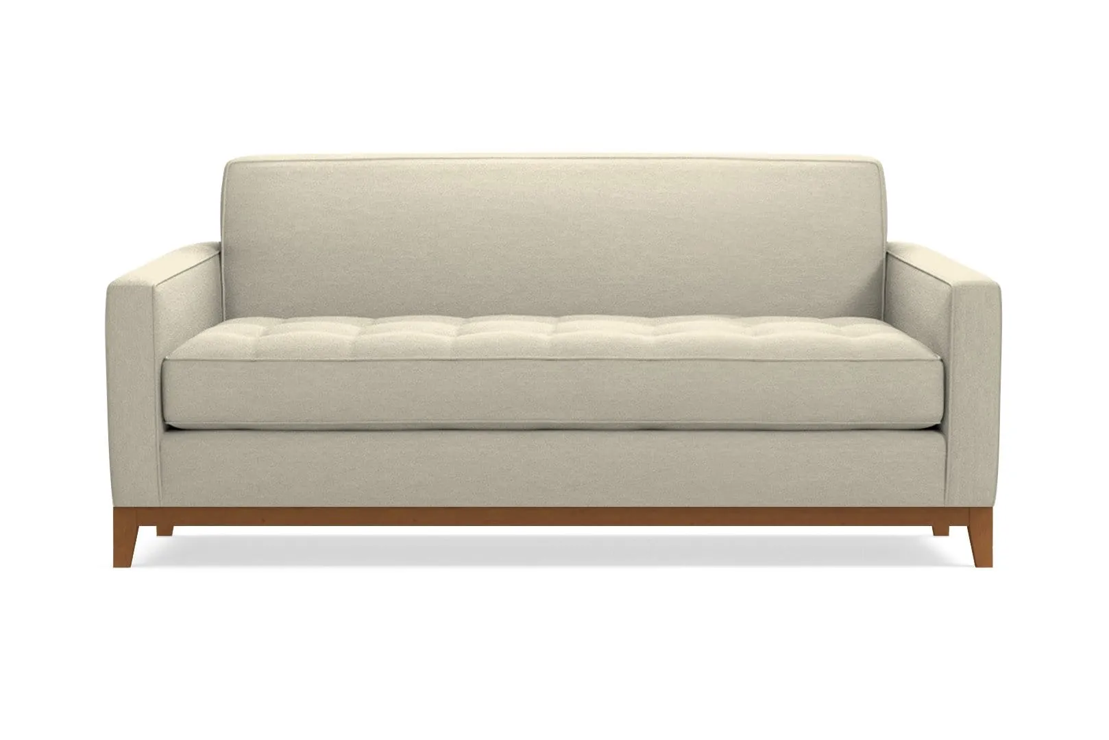 Monroe Drive Twin Size Sleeper Sofa :: Leg Finish: Pecan / Sleeper Option: Deluxe Innerspring Mattress