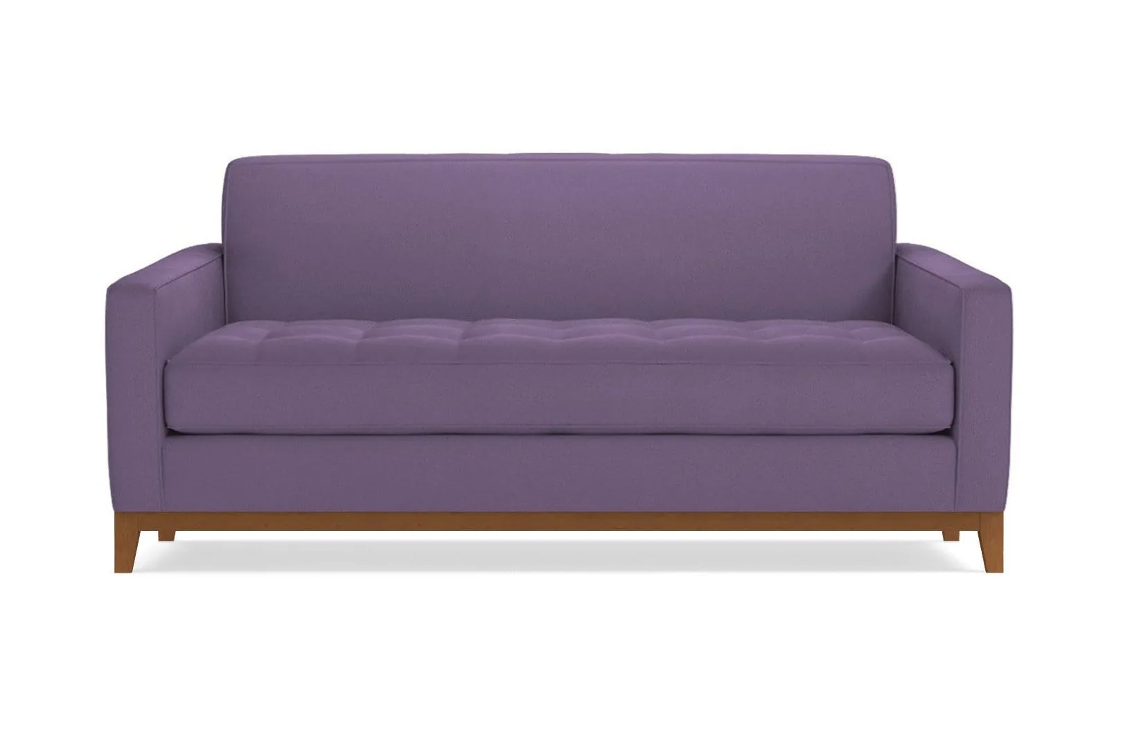 Monroe Drive Twin Size Sleeper Sofa :: Leg Finish: Pecan / Sleeper Option: Deluxe Innerspring Mattress