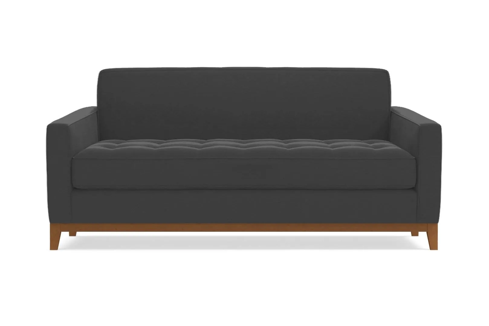 Monroe Drive Twin Size Sleeper Sofa :: Leg Finish: Pecan / Sleeper Option: Deluxe Innerspring Mattress