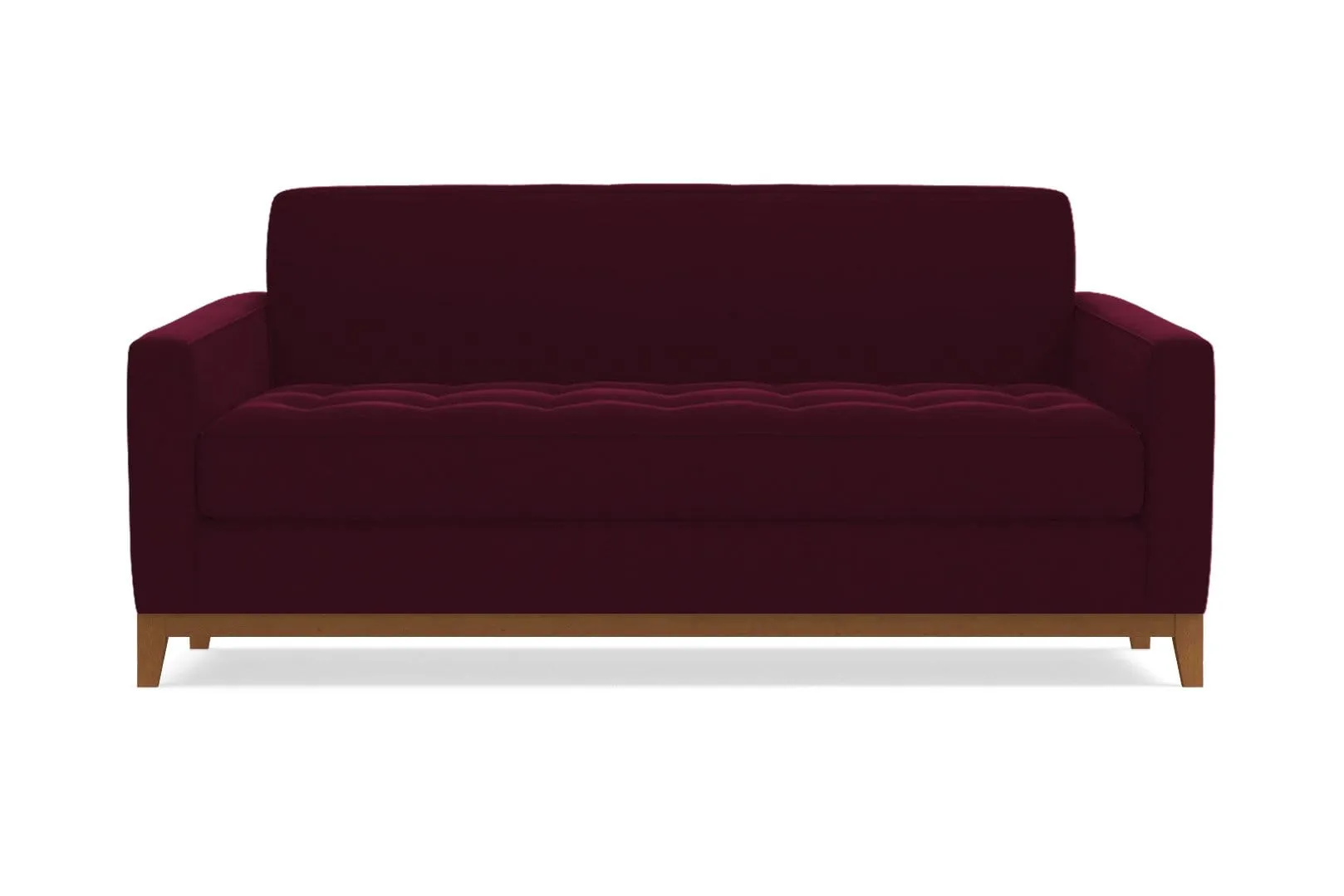 Monroe Drive Twin Size Sleeper Sofa :: Leg Finish: Pecan / Sleeper Option: Deluxe Innerspring Mattress