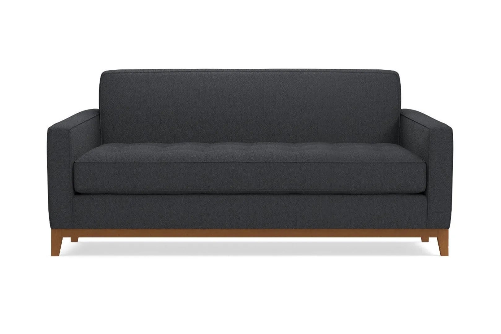 Monroe Drive Twin Size Sleeper Sofa :: Leg Finish: Pecan / Sleeper Option: Deluxe Innerspring Mattress